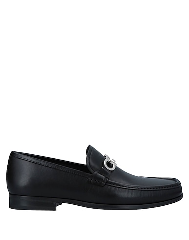 FERRAGAMO Loafers Black Soft Leather