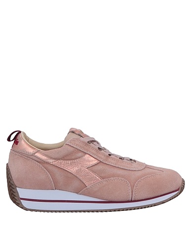 DIADORA HERITAGE Sneakers Pink Leather, Textile fibres