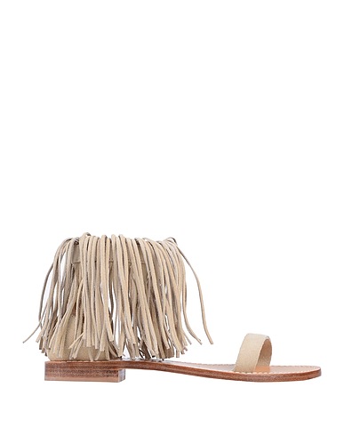 TWINSET Sandals Beige Leather