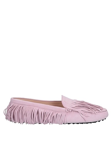 TOD'S Loafers Lilac Leather