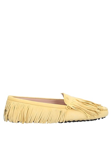 TOD'S Loafers Pastel yellow Leather
