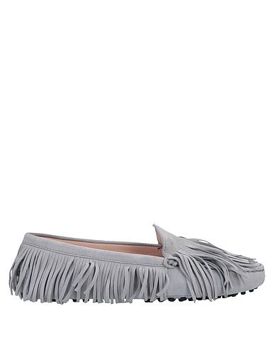 TOD'S Mocassino Grigio Pelle