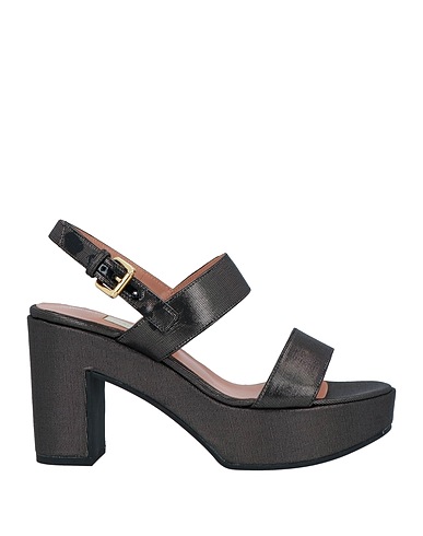 L' AUTRE CHOSE Sandals Charcoal Textile fibers