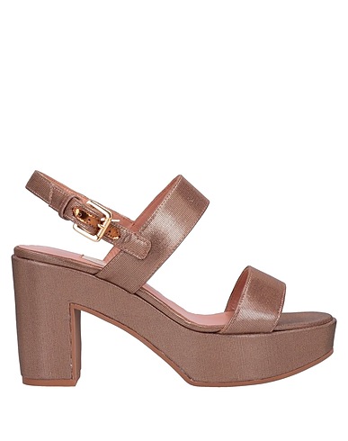 L' AUTRE CHOSE Sandals Bronze Textile fibres