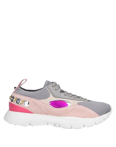 VALENTINO GARAVANI Sneakers Taupe Soft Leather, Textile fibres