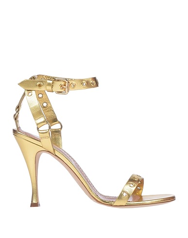 TWINSET Sandals Gold Soft Leather