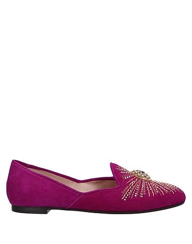AQUAZZURA Loafers Fuchsia Soft Leather