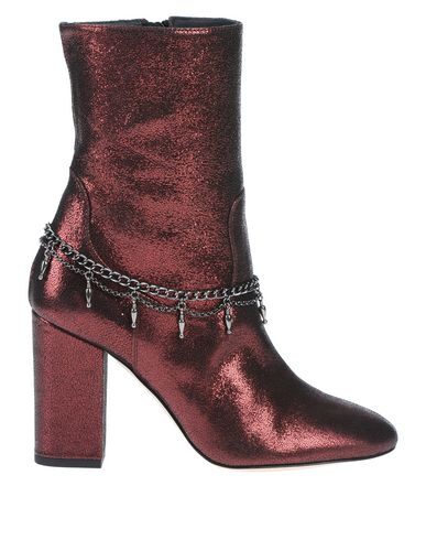 P_jean Ankle Boots In Red