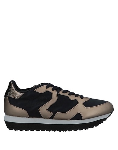 ALBERTO GUARDIANI Sneakers Bronze Leather, Textile fibers