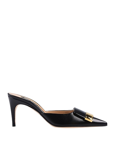 SERGIO ROSSI Mules and clogs Black Leather