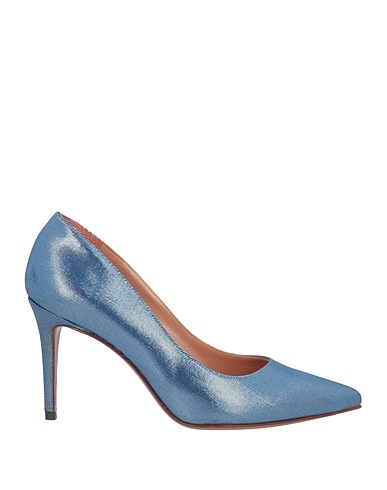 L' AUTRE CHOSE Pump Slate blue Textile fibers