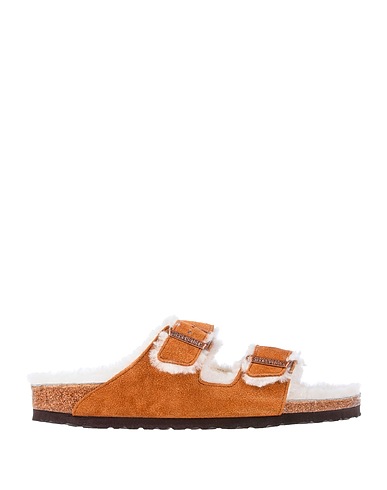 BIRKENSTOCK Sandali Cammello Montone, Pelle