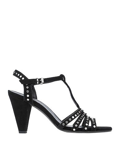 JANET & JANET Sandals Black Leather