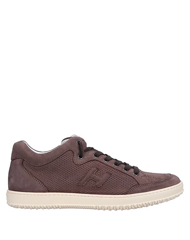 HOGAN Sneakers Dark brown Leather