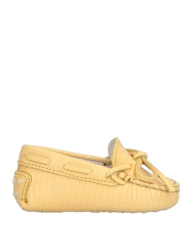 TOD'S Newborn shoes Light yellow Soft Leather