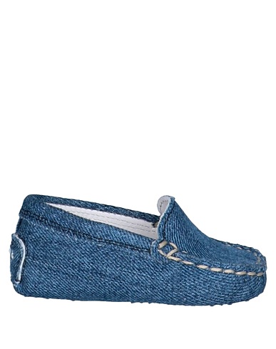 TOD'S Newborn shoes Blue Textile fibers