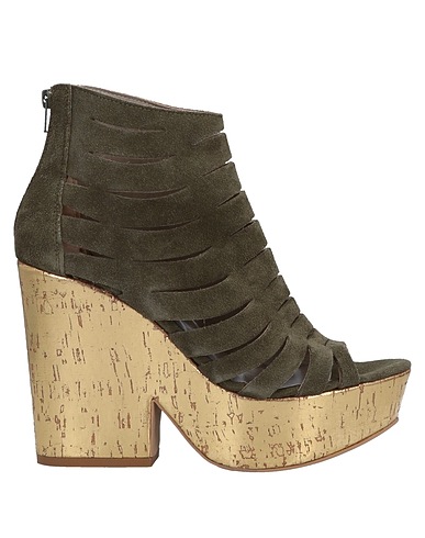STRATEGIA Ankle boot Military green Leather