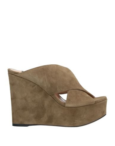 Shop Sergio Rossi Woman Sandals Military Green Size 6.5 Goat Skin