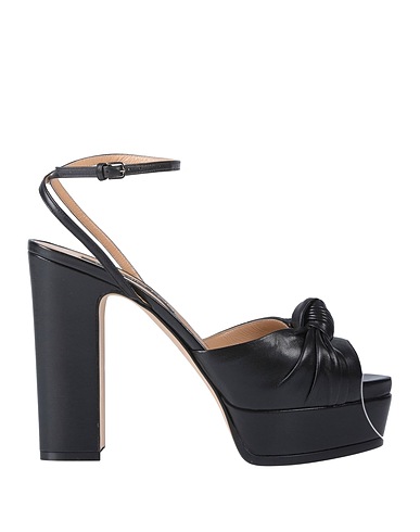 SERGIO ROSSI Sandals Black Soft Leather