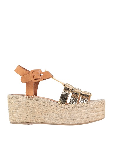 PALOMITAS by PALOMA BARCELÓ Espadrilles Gold Leather