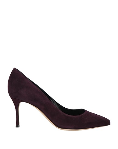 SERGIO ROSSI Pump Dark purple Leather