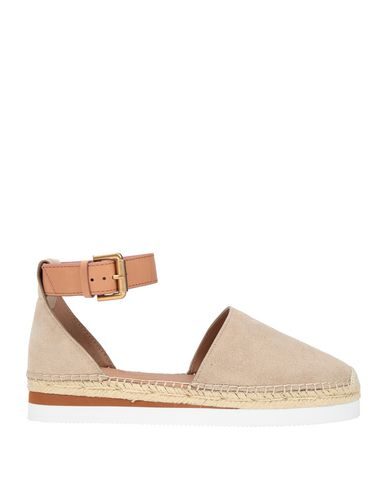 SEE BY CHLOÉ SEE BY CHLOÉ WOMAN ESPADRILLES BEIGE SIZE 7 SOFT LEATHER,11632452GW 7