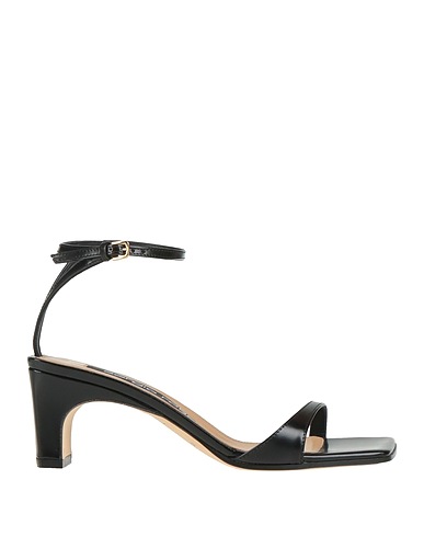 SERGIO ROSSI Sandals Black Leather