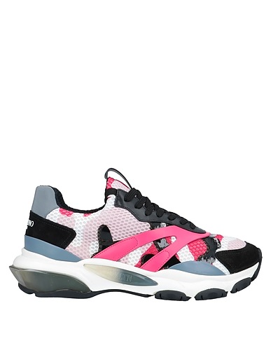 VALENTINO GARAVANI Sneakers Fuchsia Textile fibers, Leather, Rubber