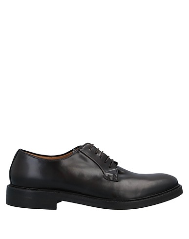 SEBOY'S Laced shoes Dark brown Leather