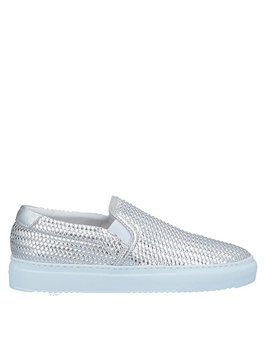STOKTON Sneakers Silver Soft Leather