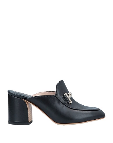 TOD'S Mule e zoccoli Nero Pelle