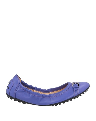 TOD'S Ballerine Viola Pelle
