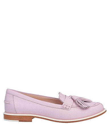 TOD'S Loafers Lilac Soft Leather