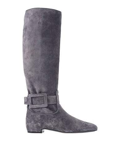 ROGER VIVIER Boots Grey Soft Leather