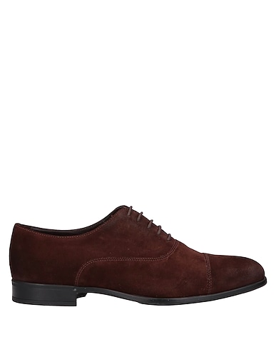 DOUCAL'S Laced shoes Dark brown Leather