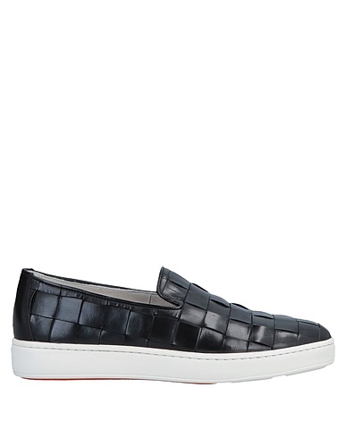 SANTONI Sneakers Nero Pelle