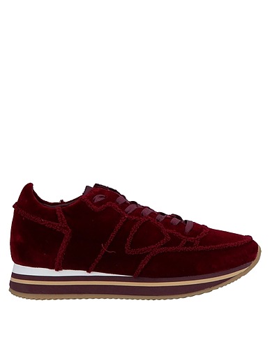 PHILIPPE MODEL Sneakers Burgundy Textile fibres