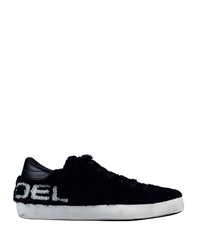 PHILIPPE MODEL Sneakers Black Leather, Textile fibers
