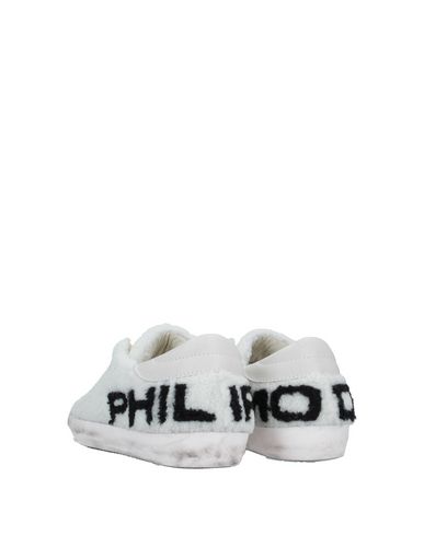 Shop Philippe Model Woman Sneakers White Size 7 Soft Leather, Textile Fibers