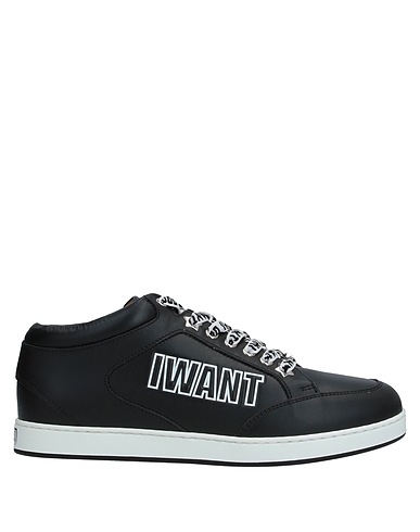JIMMY CHOO Sneakers Black Soft Leather