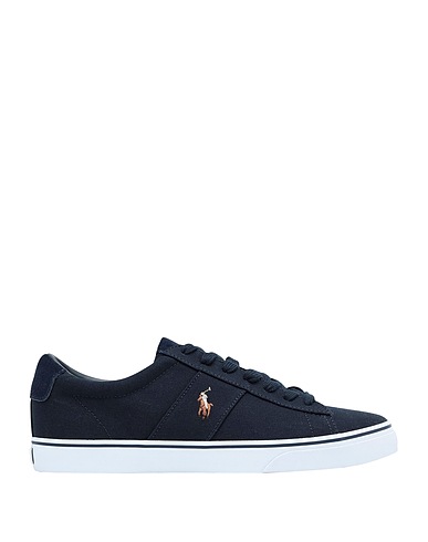 POLO RALPH LAUREN Sneakers Sayer Canvas Sneaker
 Blu notte Fibre tessili, Pelle