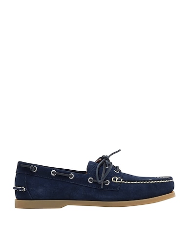 POLO RALPH LAUREN Loafers Merton Suede Boat Shoe
 Midnight blue 100% Soft Leather