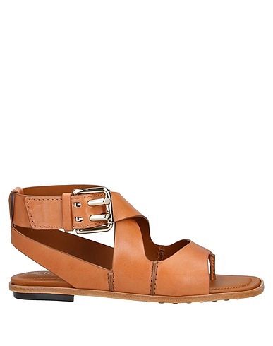 TOD'S Flip flops Brown Calfskin