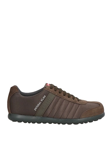 CAMPER Sneakers Dark brown Textile fibres, Leather