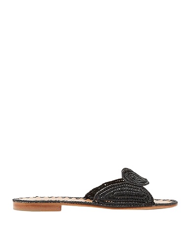 CARRIE FORBES Sandals Black Straw