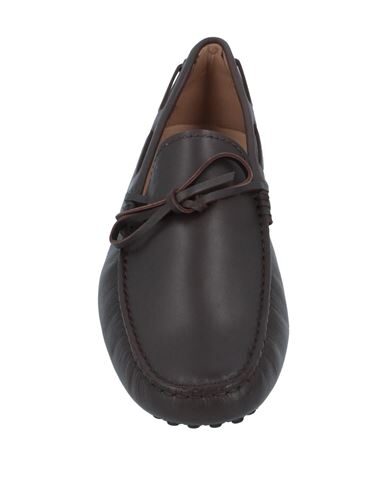 Tod's Man Loafers Dark Brown Size 7 Soft Leather In Dark Brown