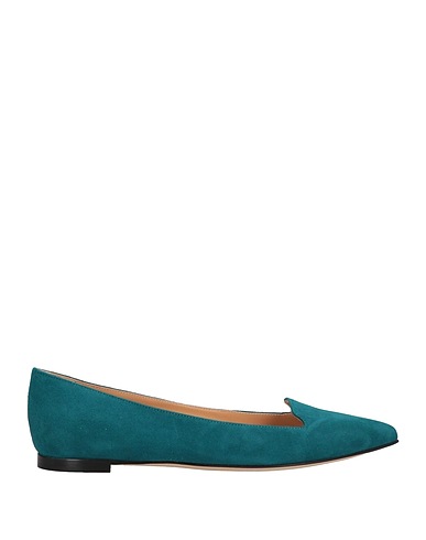 SERGIO ROSSI Mocassino Verde petrolio Pelle