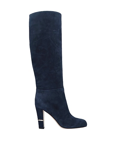 SERGIO ROSSI Boots Midnight blue Leather