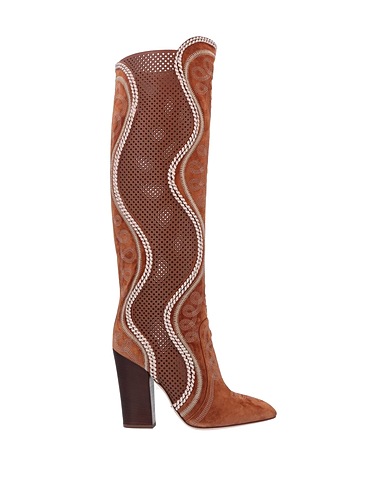 SERGIO ROSSI Boots Camel Leather