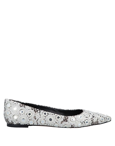 TORY BURCH Ballet flats White Textile fibers
